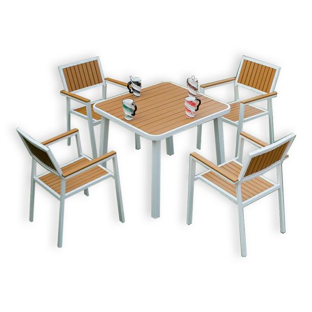 Oferta de Conjunto de jardín Mesa + 4 sillas de Aluminio modelo ROMO por 776,3€