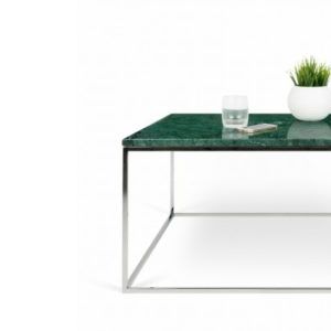 Oferta de Mesa de centro elegante de mármol verde con estructura metálica por 434€ en Muebles La Factoría