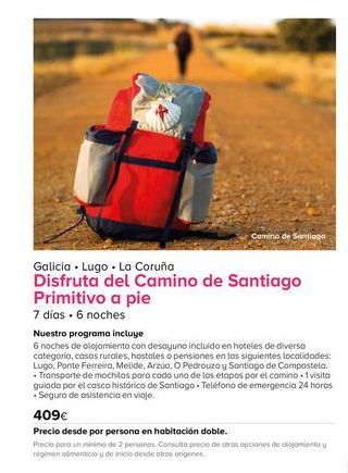 Oferta de Turismo rural Santiago por 