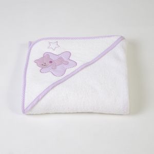 Oferta de Capa baño star blanco-lila por 13,95€ en 10xDIEZ