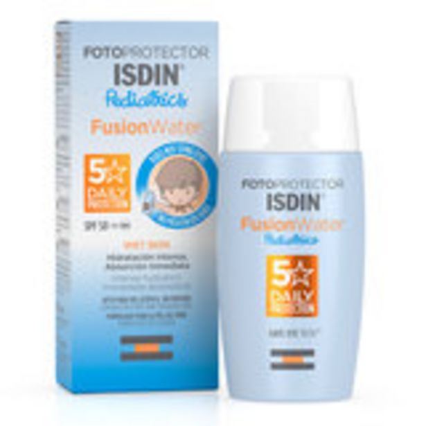 Oferta de Fotoprotector pediatric facial fusion water base acuosa spf50 50ml por 18,35€