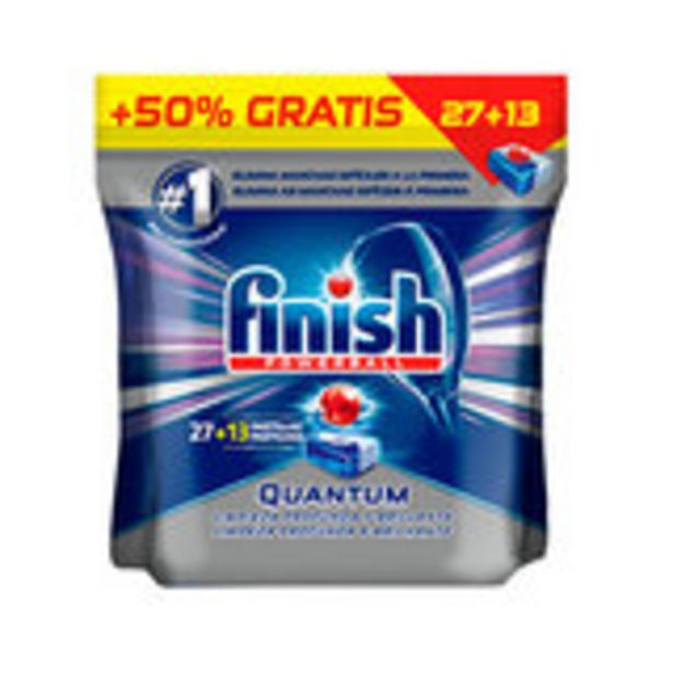 Oferta de Quantum detergente lavavajillas pastillas 27 unidades por 6,99€