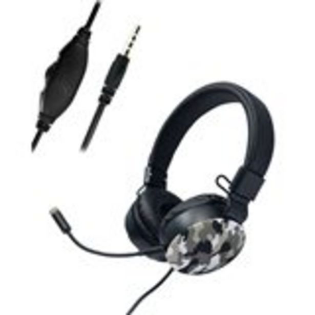 Oferta de Auriculares Gaming Thulos MB-HP34 con micrófono camuflaje Ø40 cm por 15€