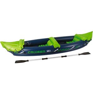 Oferta de Kayak hinchable Cruiser X1 XQ Max 2 asientos con remo verde/azul 53x81x325 cm por 85,99€ en Embargos a lo bestia