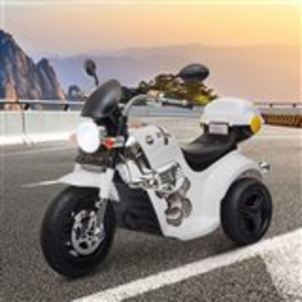Oferta de Moto eléctrica infantil Homcom 3 ruedas con luz +18 meses 54x87x46 cm por 57€