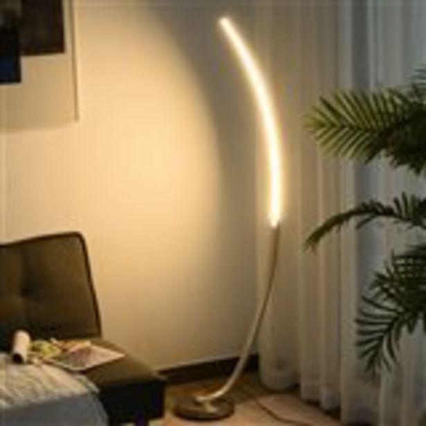 Oferta de Lámpara de Pie metálica con Luz LED cálida por 43€