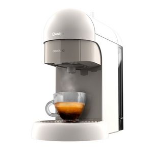 Oferta de Cafetera express Cecotec Cumbia Capricciosa White 1100W blanco/gris 28x14x26 cm por 81€ en Embargos a lo bestia