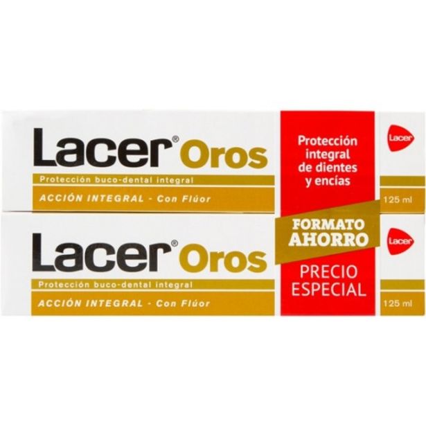 Oferta de Lacer oros pasta dental duplo 2x125ml por 10,95€