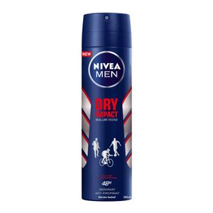 Oferta de Nivea men dry impact desodorante spray 200ml por 2,95€ en De la Uz