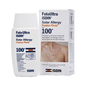 Oferta de Isdin fusion fluid solar allergy spf100 50ml por 26,95€ en De la Uz