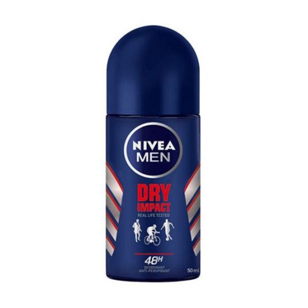 Oferta de Nivea men dry impact desodorante roll-on 50ml por 1,85€