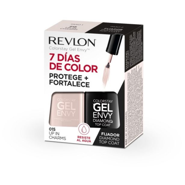 Oferta de Revlon pack gel envy duo laca uñas up in charm + fijador di... por 8,95€