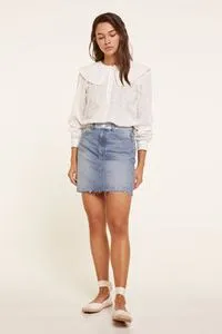 Oferta de Falda Vaquera Patchwork por 9,99€ en Fifty Factory