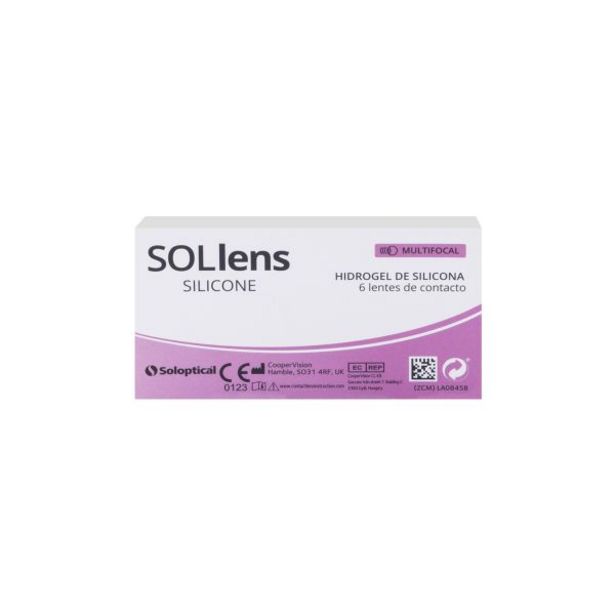Oferta de Sol-lens Silicone Multifocal 8.6 (6 lentillas) por 49,5€