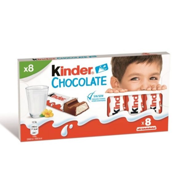 Oferta de KINDER CHOCOLATE Barretes de xocolata amb llet por 1,15€