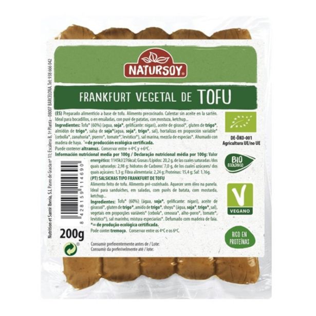 Oferta de NATURSOY Frankfurt de tofu ecolu00F2gic por 3,55€