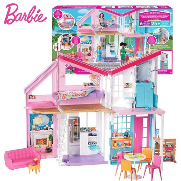Oferta de Casa de juegos de Barbie Malibu para niños por 173,67€
