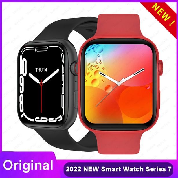 Oferta de 2022 Original reloj inteligente de Apple serie 7 Iwo 13 Pro Max W37 Pro de las mujeres de los hombres Smartwatch 6 deportes pulsera de Fitness para Xiaomi Apple Watch iPhone SE por 28,22€