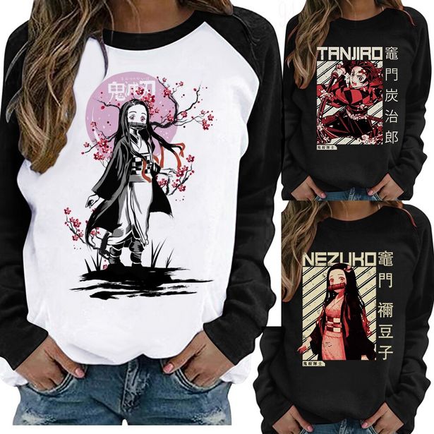 Oferta de Camiseta de manga larga de Demon Slayer para mujer por 11,03€