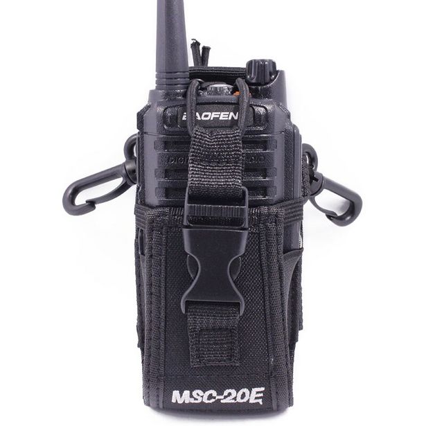 Oferta de BaoFeng-bolsa grande de nailon para walkie-talkie por 3,45€