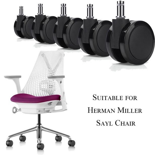 Oferta de Ruedas giratorias universales para silla de oficina por 10,35€