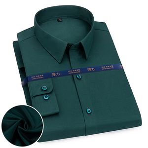 Oferta de Camisa de vestir elástica de manga larga para hombre por 10,27€ en Aliexpress