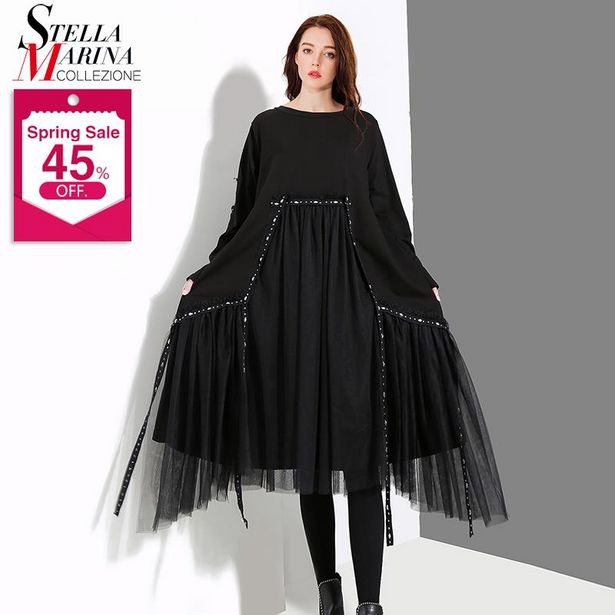 Oferta de Vestido holgado de talla grande para mujer por 23,68€