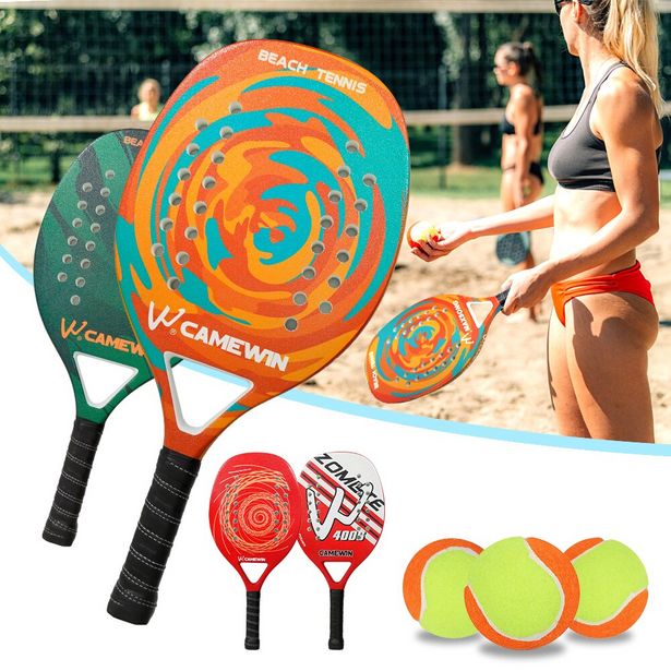 Oferta de Raqueta de tenis de playa de fibra de vidrio de carbono EVA por 87€
