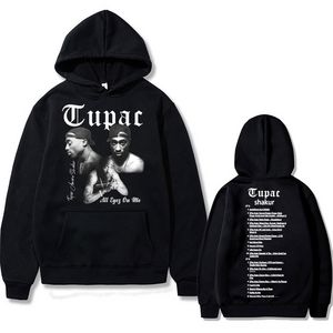 Oferta de Sudadera con capucha de rapero Tupac 2pac Hip Hop para hombre y mujer por 16,1€ en Aliexpress