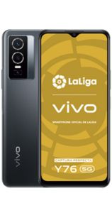 Oferta de Vivo Y76 5G 128GB negro por 90€ en Orange