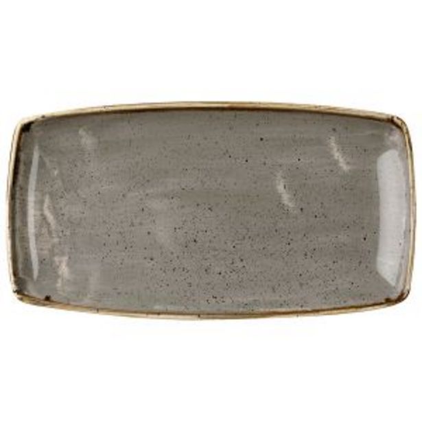 Oferta de Fuente rectangular 35 cm gris Stonecast Churchill por 39,95€