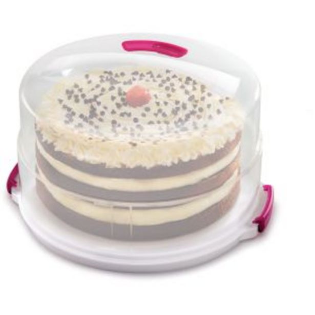 Oferta de Porta tartas con tapa expandible Dolceforno 36cm Metaltex por 28,95€