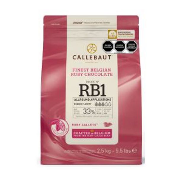 Oferta de Cobertura chocolate ruby 32% 400 gr Callebaut por 8,45€