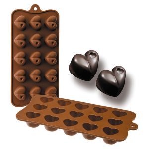 Oferta de Molde bombones corazón silicona Ibili por 5,95€ en Culinarium