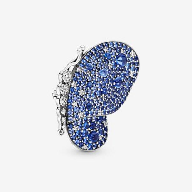 Oferta de Broche en plata de ley Mariposa Brillante Azul por 49€