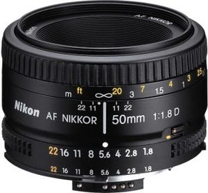 Oferta de Nikon AF NIKKOR 50mm f/1.8D por 199€ en Phone House