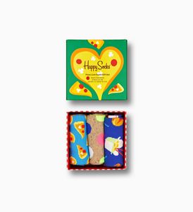Oferta de 3-Pack Pizza Love Socks Gift Set por 26,25€ en Happy Socks