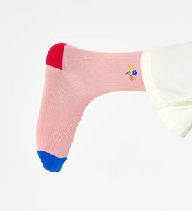 Oferta de Ribbed Embroidery Bouquet Sock por 9€ en Happy Socks