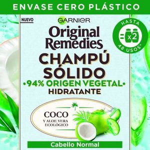 Oferta de Champú sólido hidratante 94% origen vegetal 60 g por 3,85€ en BM Supermercados
