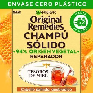 Oferta de Champú sólido reparador 94% origen vegetal 60 g por 3,85€ en BM Supermercados