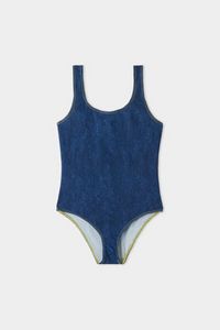 Oferta de Bañador Entero de Denim para Niña por 12,99€ en Tezenis