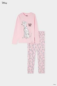 Oferta de Pijama Largo de Algodón para Niña con Estampado de 101 Dálmatas de Disney por 19,99€ en Tezenis
