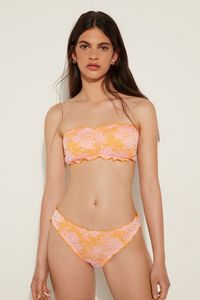 Oferta de Sujetador de Bikini Bandeau con Relleno Extraíble Blush Lace por 14,99€ en Tezenis