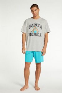 Oferta de Pijama Corto con Estampado Santa Monica por 19,99€ en Tezenis