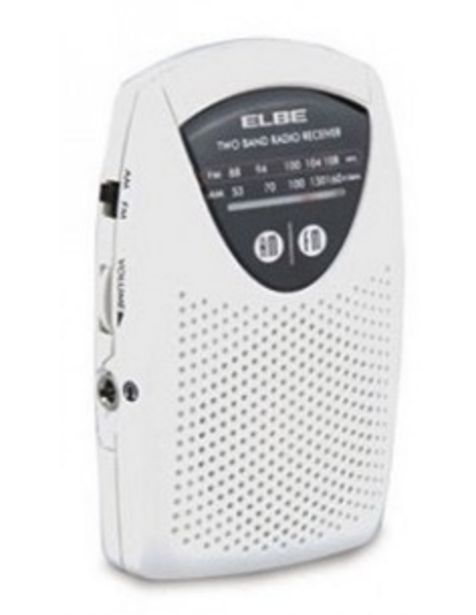 Oferta de Radio Elbe Rf50 Mini De Bolsillo Blanca por 10€