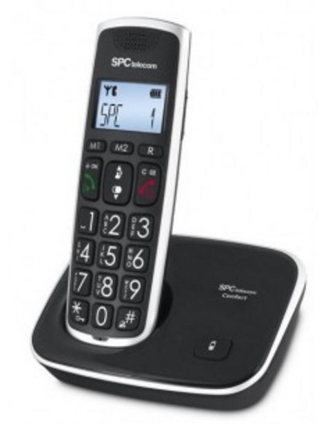 Oferta de Telefono Telecom 7608 Teclas Grandes Y Volumen Ampliado Dect Agenda 20n Compatible Con... por 29€