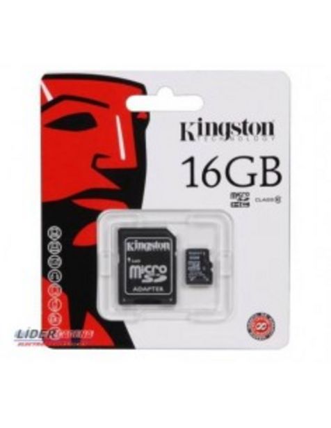 Oferta de Tarjeta De Memoria Kingston Micro Sdhc 16gb Clase 10 Adaptador  Sdc10g2/16gb por 7€