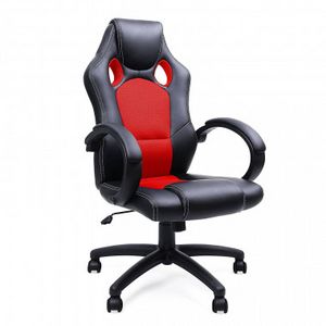 Oferta de Silla gaming Racer, diseño deportivo, acolchado rojo por 125,1€ en Ofichairs