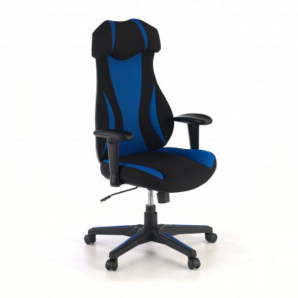 Oferta de Silla Gaming Titan, diseño deportivo, azul por 149€