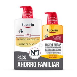 Oferta de Eucerin pH5 Skin-Protection Oleogel de Ducha Pack de 1l + 400ml por 20,91€ en Promofarma